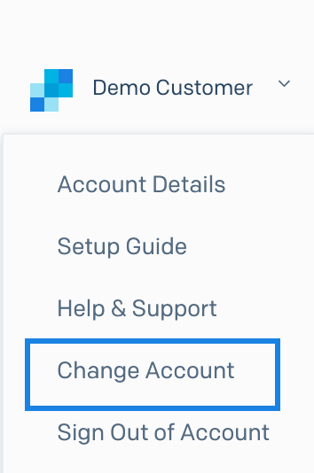 Change accounts to log in as a Subuser.
