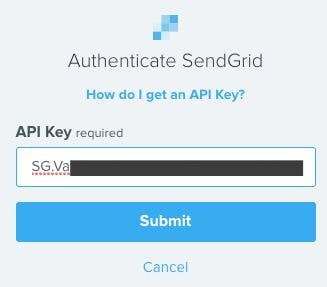 Briteverify enter API key.