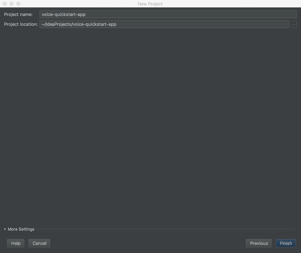 Intellij IDEA Project Location.