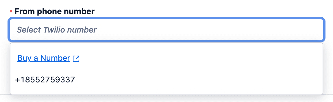 VPhone available sender numbers.