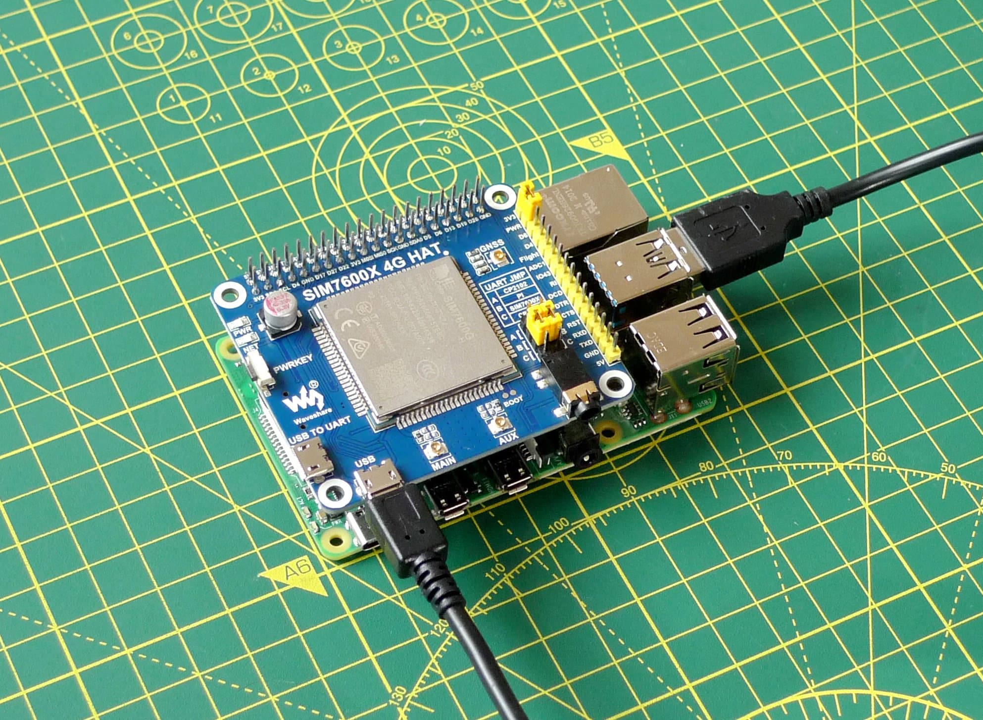 Connect the USB cable.