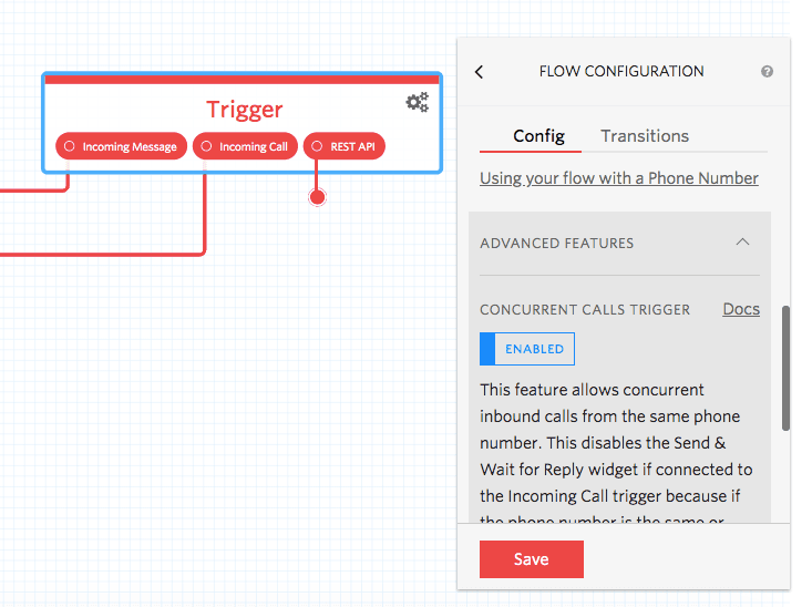 Enabling Concurrent Calls in Studio.