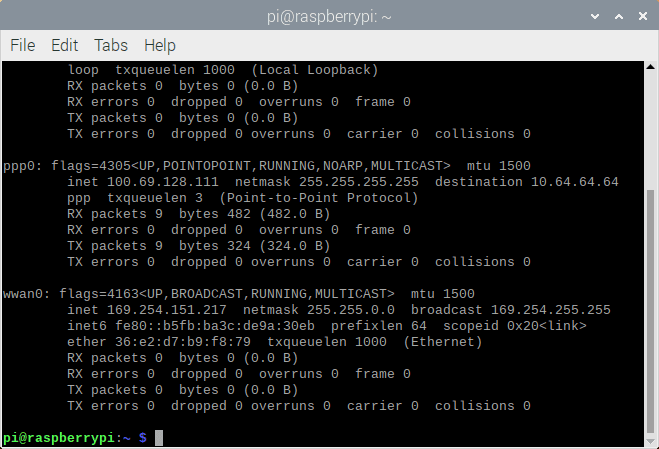 ifconfig in the terminal.