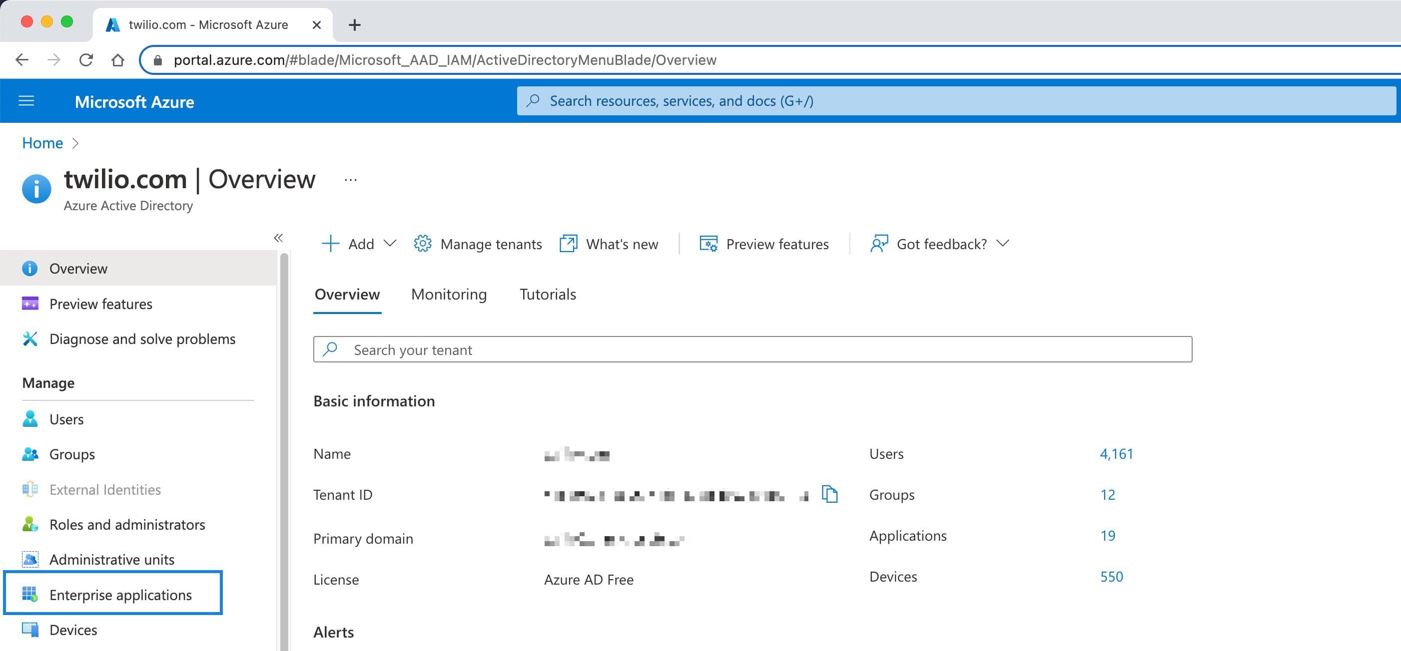 Add an enterprise application to Azure AD.