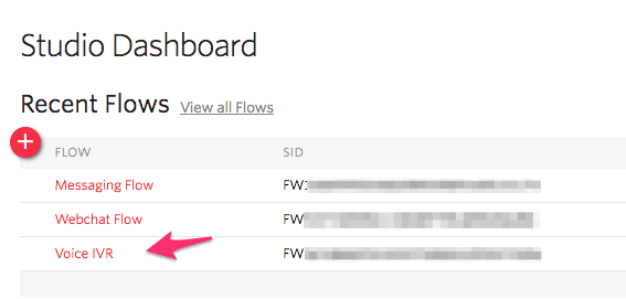 Studio Voice IVR Flow.