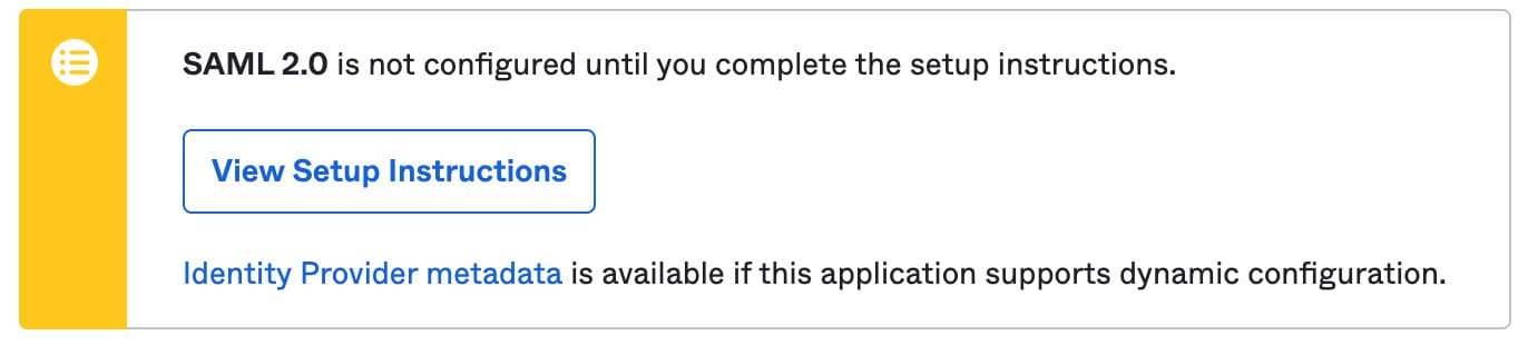 View Setup Instructions.