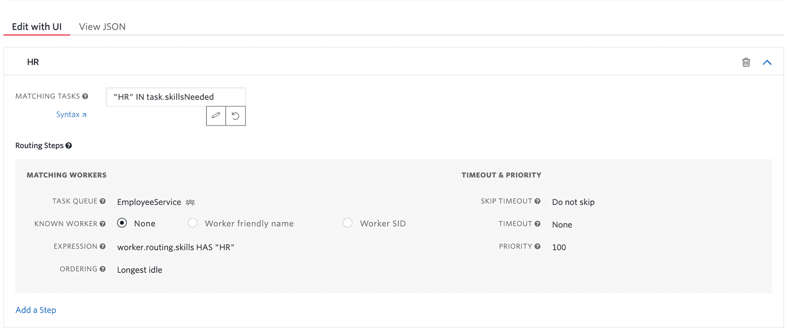 HR Filter on Workflow for EmployeeService.