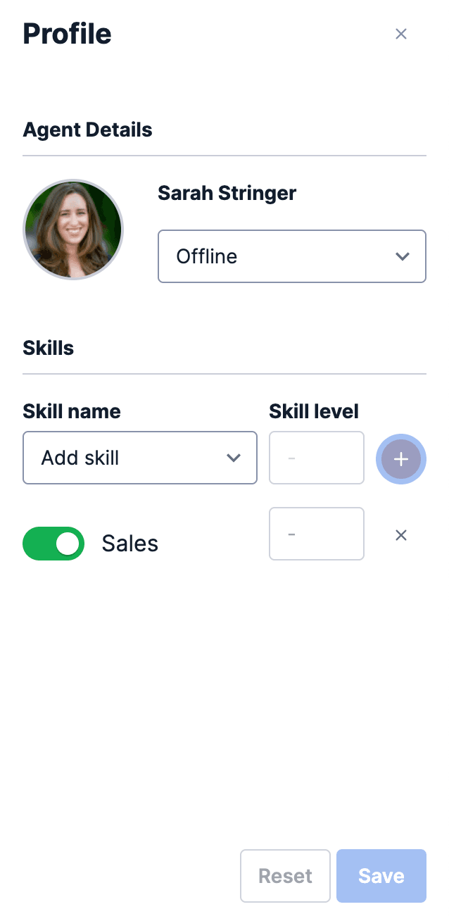 Agent with Sales Skill.
