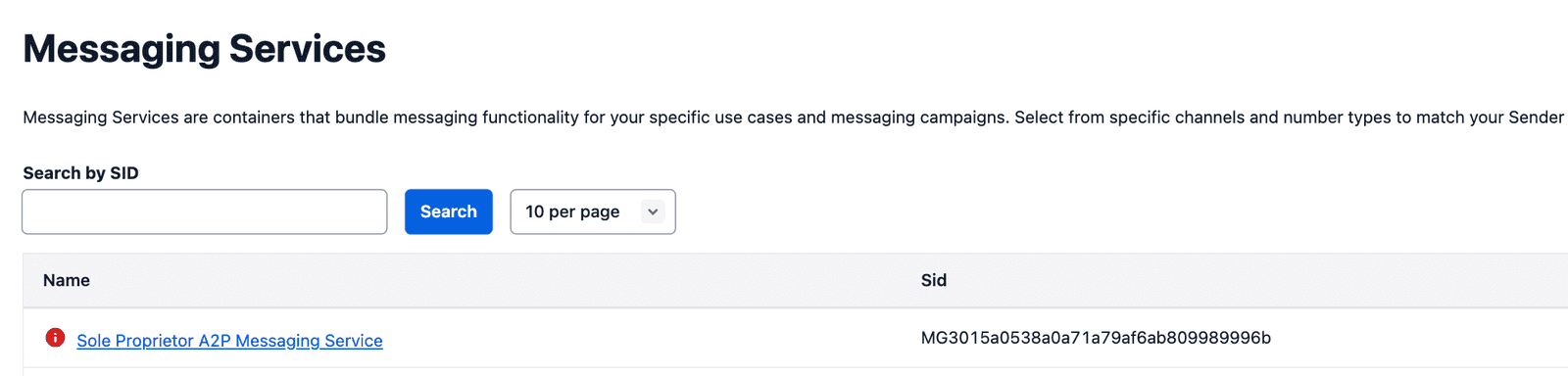 Existing messaging services.