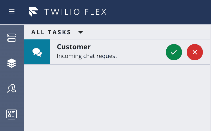 Incoming call request.