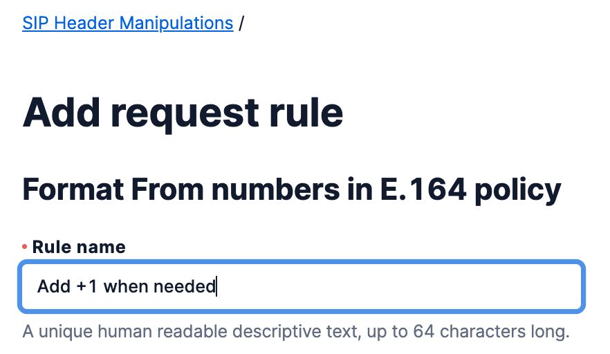 Add request rule with 'Add +1 when needed' and highlighted 'Add condition' button.