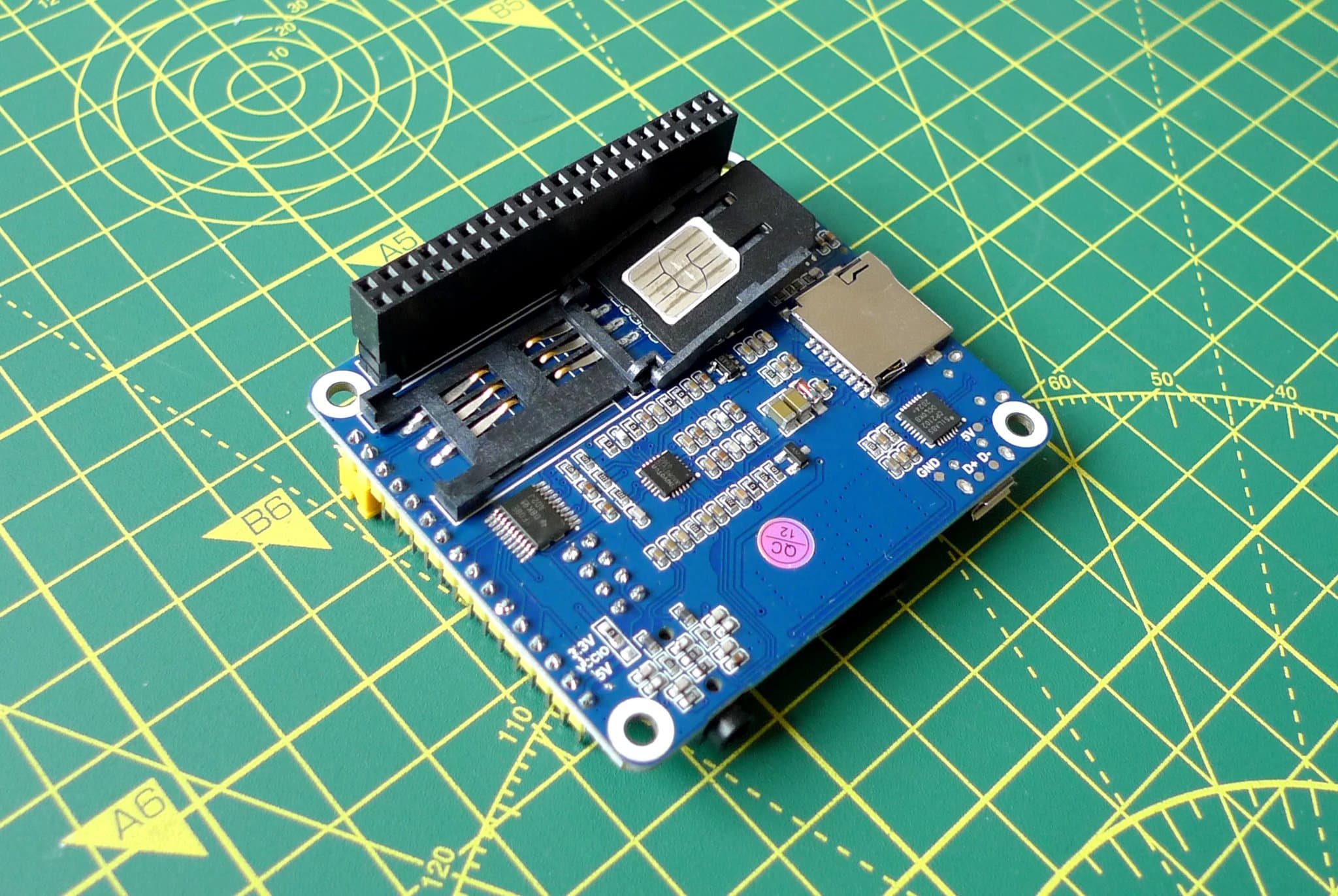 Open the Hat's SIM retainer to add your SIM.