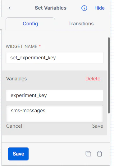 Set Variables