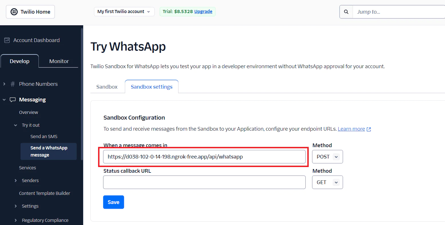 Webhook endpoint