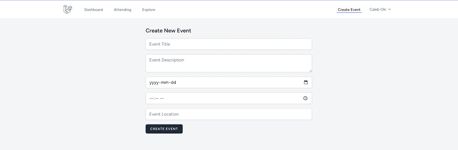 New event form
