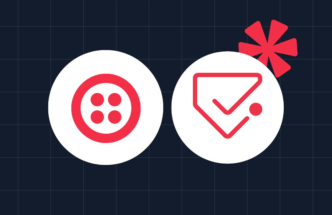 Twilio and Lookup logos side by side