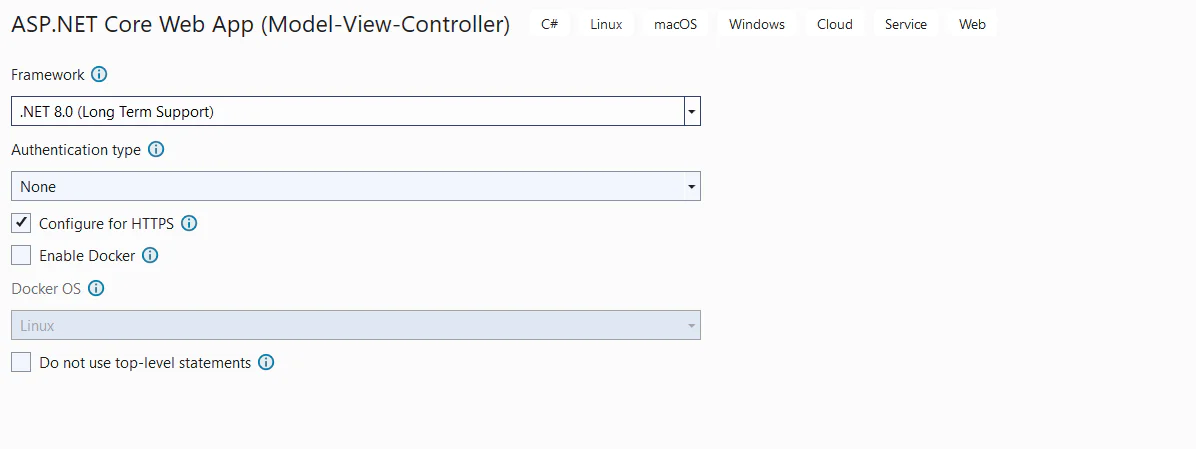 Select .NET version