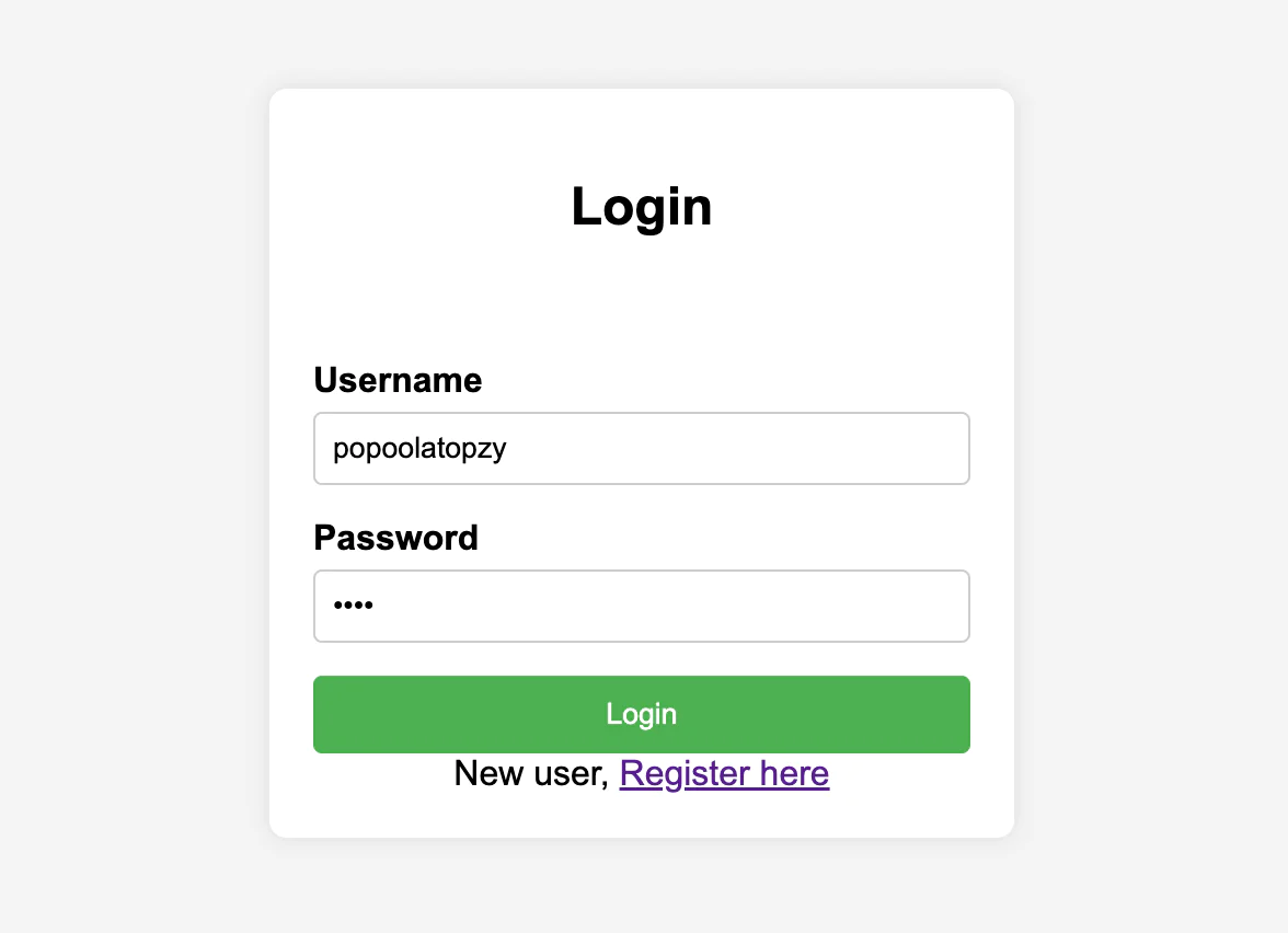 Login Page