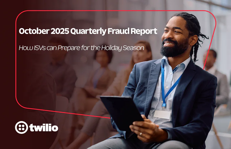 Man in a suit holding a tablet at a seminar, text overlay