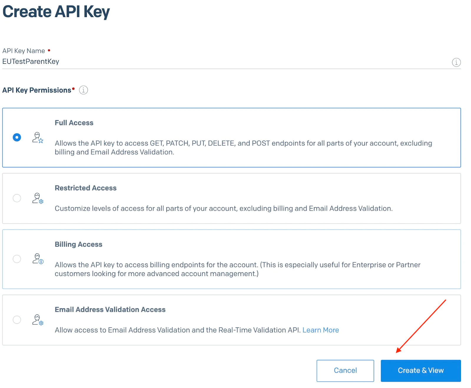 Create a SendGrid API Key