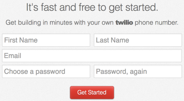 try twilio for free