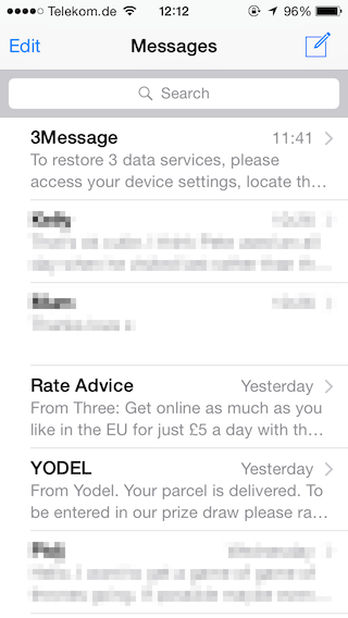 In my SMS inbox right now there are no less than 3 messages using a business name as the sender ID instead of a phone number