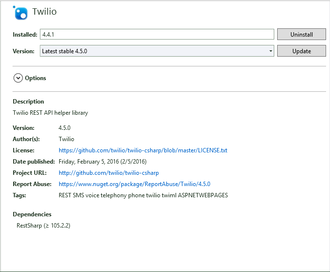 4TwilioNuGet