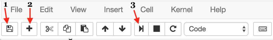 Jupyter Notebook button descriptions