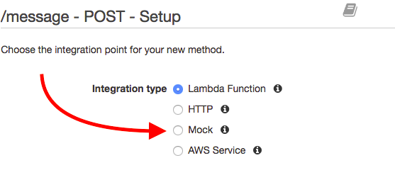 Mock API Integration Type