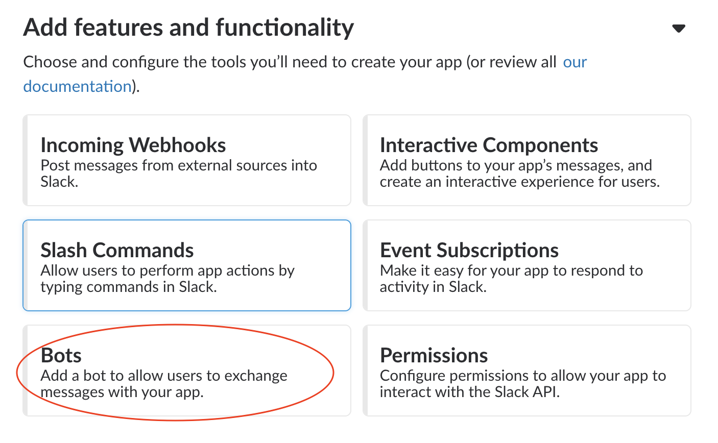 Create a Slack Bot for API Keys in the Python integration