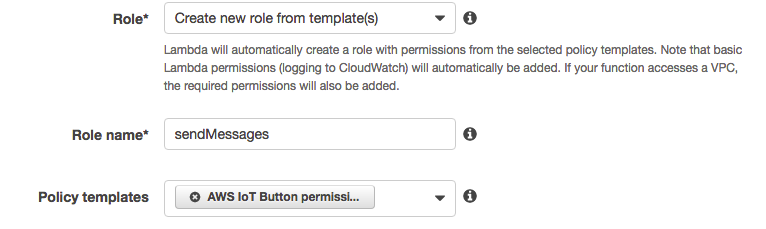 AWS IoT Button Rules