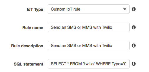 Lambda IoT Setup