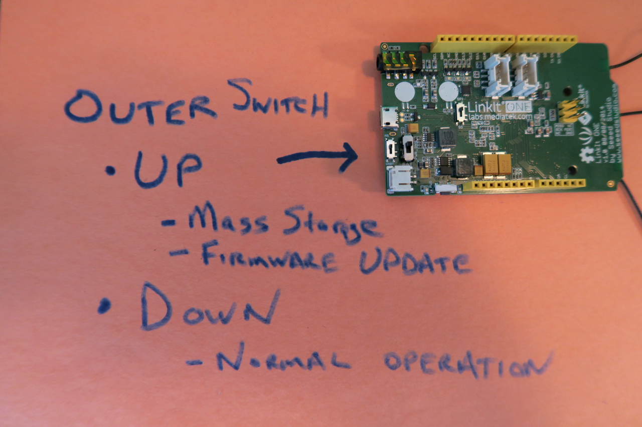 LinkIt ONE Switch Positions