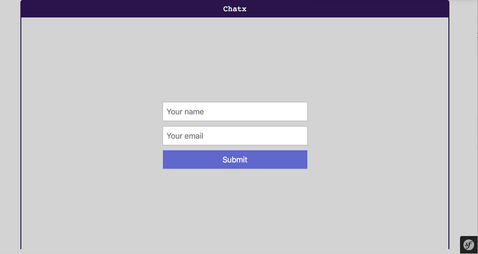 login view of Chatx