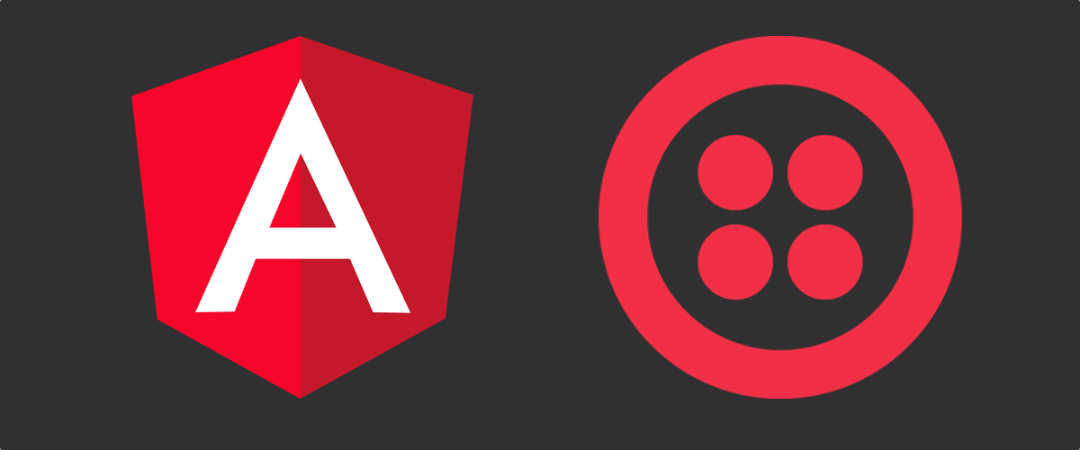 Angular and Twilio logos