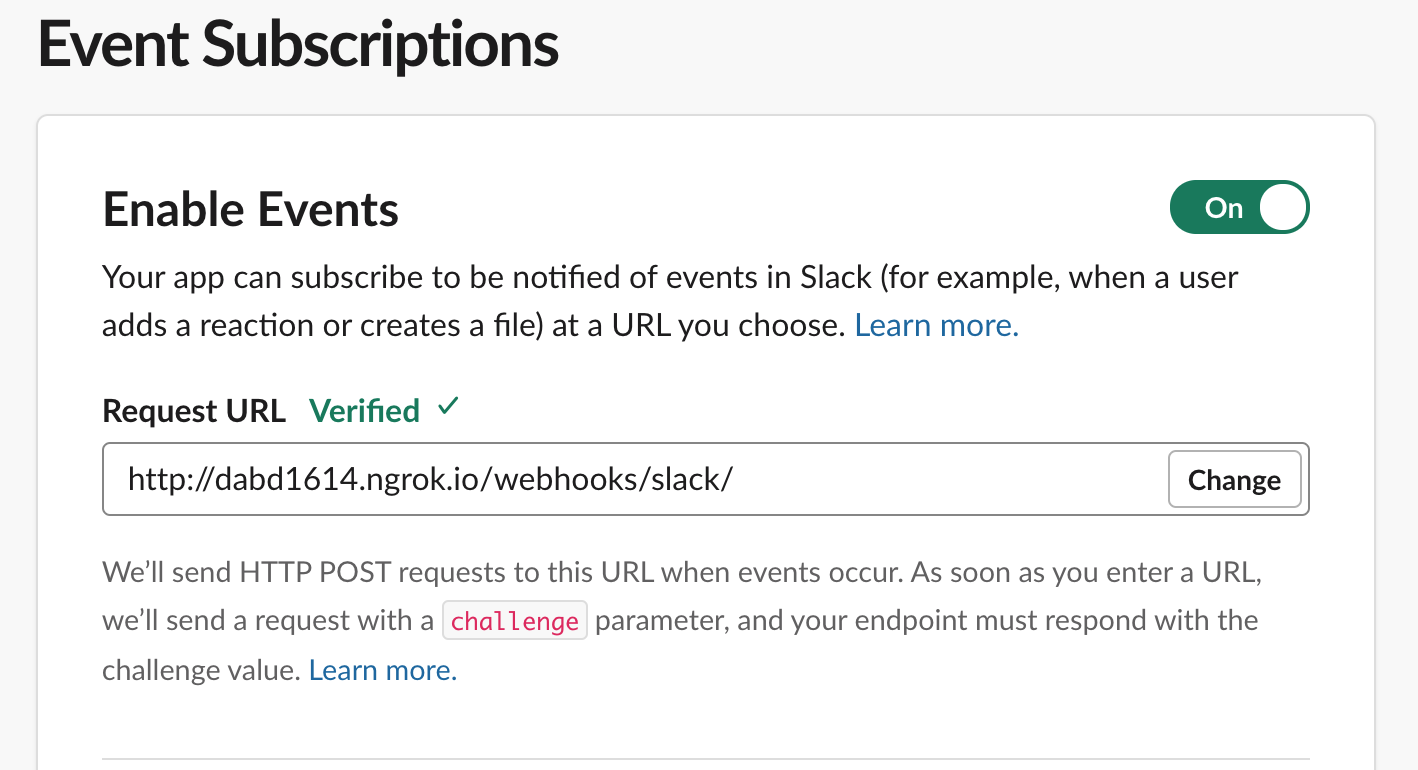 Enabling Event Subscriptions