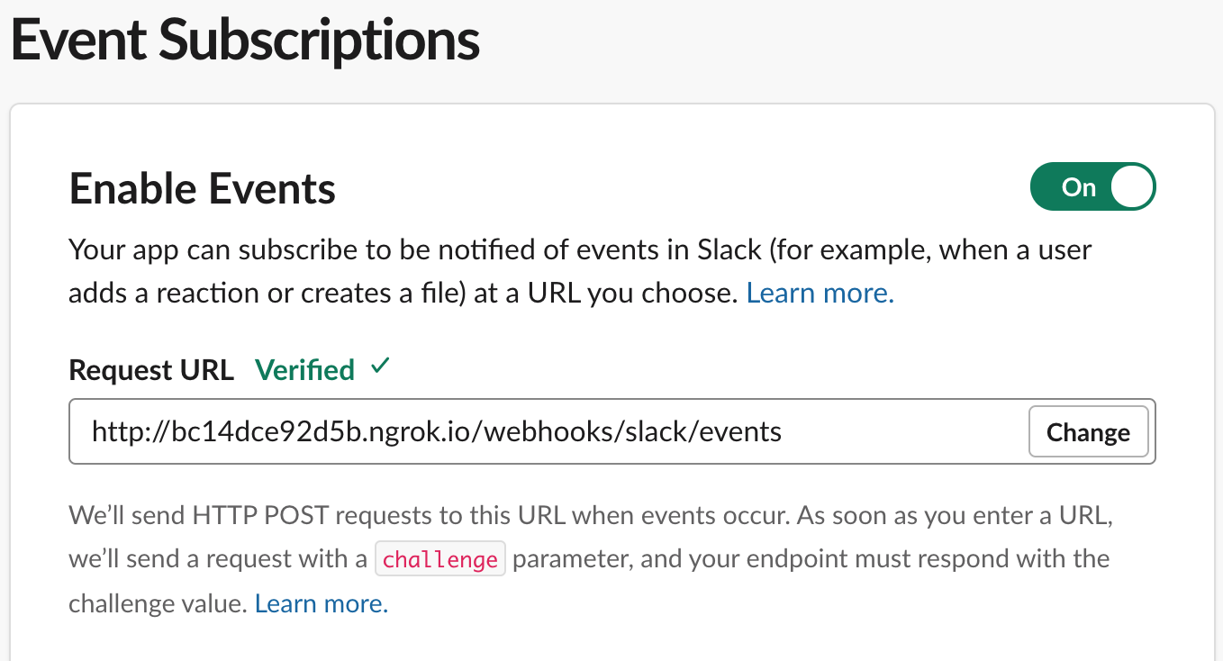 Verified Slack Webhook