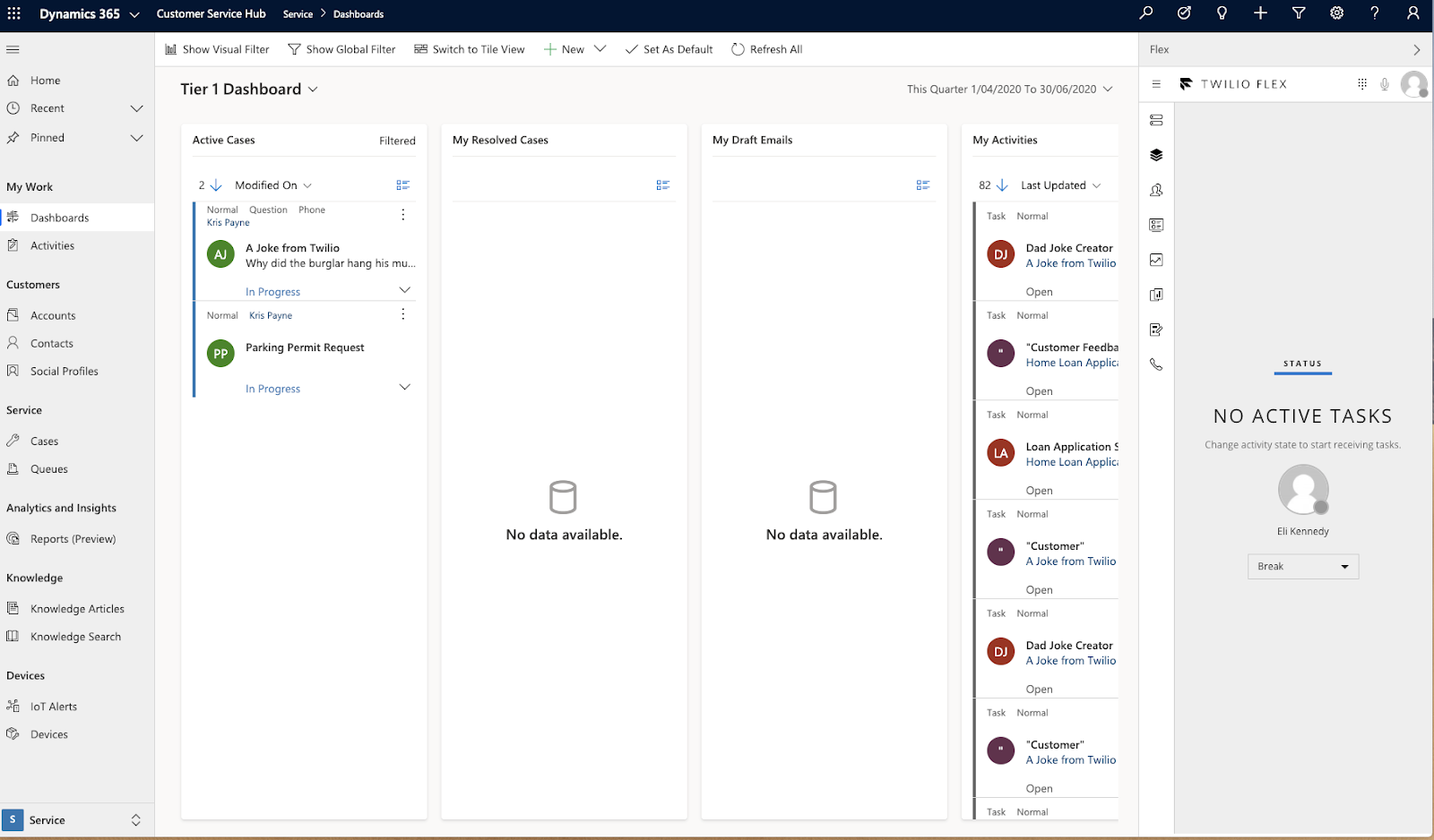 Functions in Flex driving actions in Dynamics 365