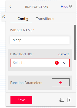 run function properties