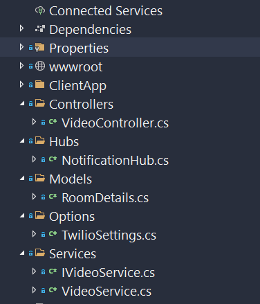 Initial file and directory structure