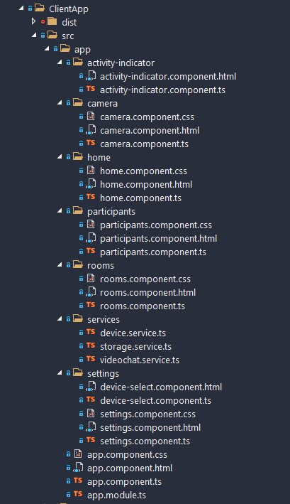 Project file and directory structure