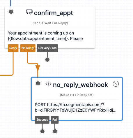 Adding a No Reply Webhook