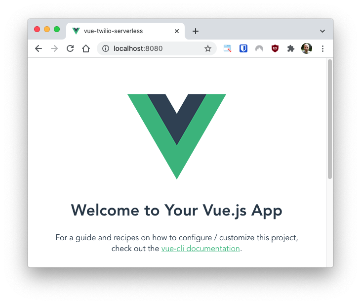 Vue development server demo