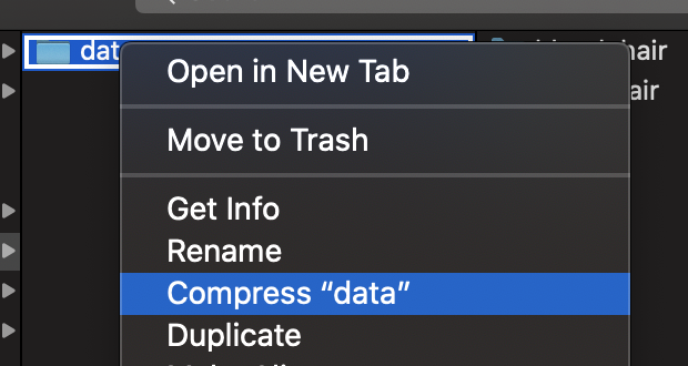 compress data