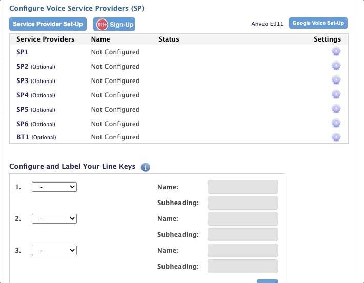 Adding Twilio as a service provider in ObiTALK