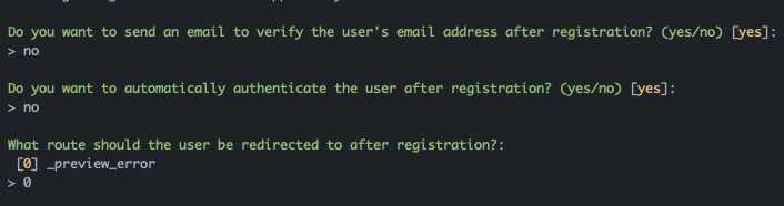 Key Symfony setup questions