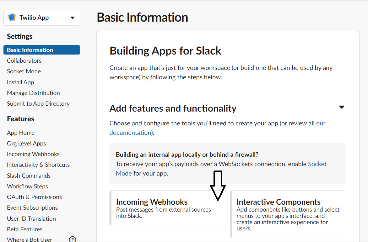 Incoming webhooks