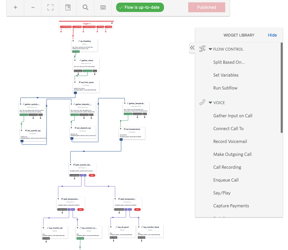 Twilio Studio complex flow