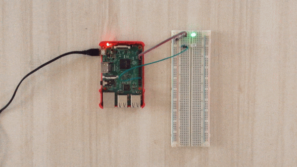 LED on GPIO 12 turn on and LED on GPIO 18 turned off.