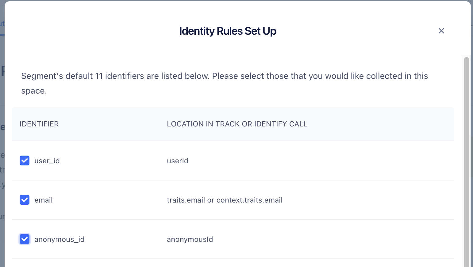 Set up the Identity rules in Twilio Segment